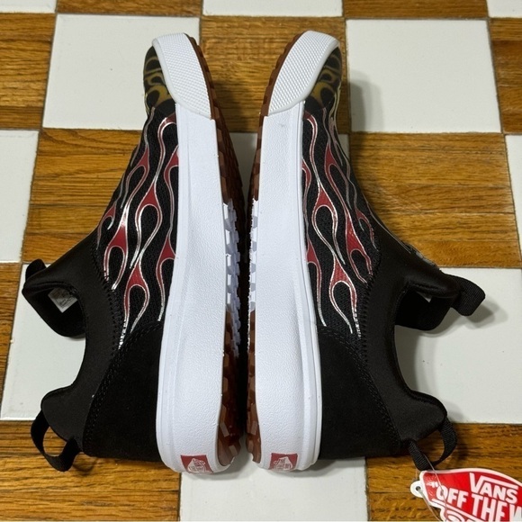 Vans Ultrarange Sock Mash Up Flames Sneaker Size 10 Women - Picture 8 of 10